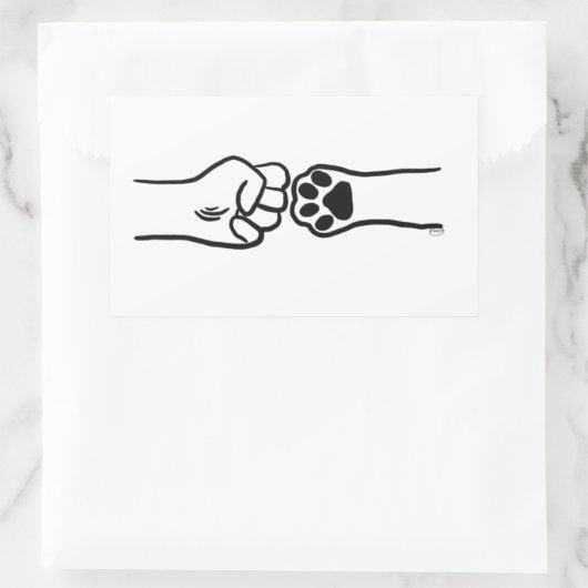 Pet Fist Bump Sticker (Tas)