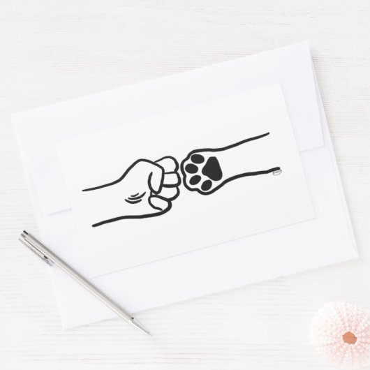 Pet Fist Bump Sticker (Envelop)