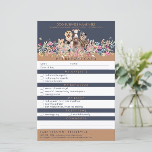 Pet Flowers Chic Dogs (Staand voorkant)