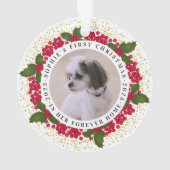 Pet Forever Home Eerste Kerstmis Ornament (achterkant)