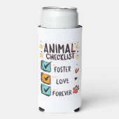 Pet Foster Checklist – Doordachte Redding Gift Seltzer Blikjeskoeler (Seltzer Voorkant)