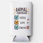 Pet Foster Checklist – Doordachte Redding Gift Seltzer Blikjeskoeler (Voorkant)