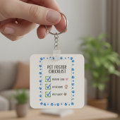 Pet Foster Checklist Inspirational Keyring Sleutelhanger