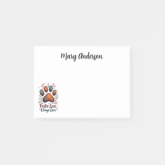 Pet Foster Love - Change Lives Post-it® Notes (Voorkant)