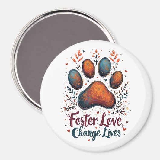 Pet Foster Magnet voor dierenbeschermers (Voorkant / Achterkant)