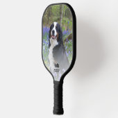 Pet Foto 2 Afbeelding Aangepaste voornaam hond Aan Pickleball Paddle (Links)
