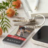 Pet-foto aangepast | Beagle Mam Beagle Dog Sleutelhanger (Voorkant Rechts)