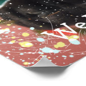 Pet Foto aangepast Hondenliefhebber Kerst Poster (Hoek)