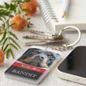 Pet-foto aangepast | Rottie mama Rottweiler Dog Sleutelhanger (Voorkant Rechts)