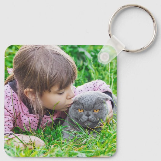 Pet-foto aangepast sleutelhanger (Achterkant)