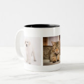 Pet foto aangepast tweekleurige koffiemok (Voorkant links)