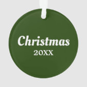 Pet Foto Dog Red Rose Wreater Kerstannament Ornament (achterkant)