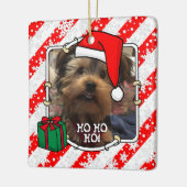 Pet-foto eerste kerstkerstkerstkerstkerstkerstman  keramisch ornament (Links)