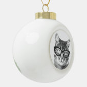 Pet foto Kerstballen | Uw afbeelding-afbeelding to Keramische Bal Ornament (Links)