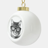Pet foto Kerstballen | Uw afbeelding-afbeelding to Keramische Bal Ornament (Rechts)