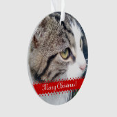 Pet-foto kerstversiering | Upload je afbeeldingen Ornament (voorkant)