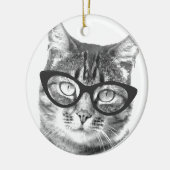 Pet-foto kerstversiering | Voeg je afbeelding toe Keramisch Ornament (Links)