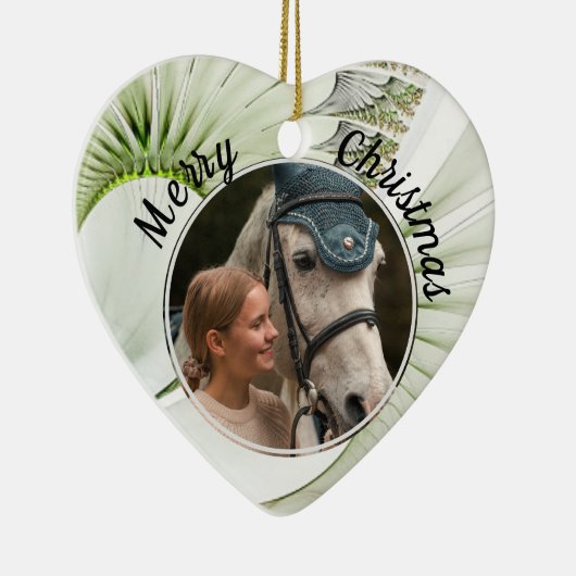 Pet Foto Modern Aangepast Keramisch Ornament (Rechts)