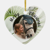 Pet Foto Modern Aangepast Keramisch Ornament (Voorkant)