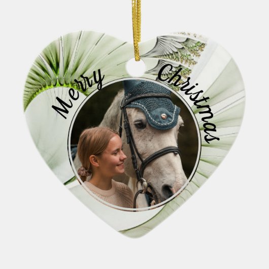 Pet Foto Modern Aangepast Keramisch Ornament (Voorkant)