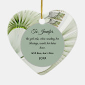 Pet Foto Modern Aangepast Keramisch Ornament (Achterkant)