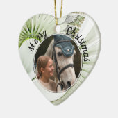 Pet Foto Modern Aangepast Keramisch Ornament (Links)