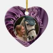 Pet Foto Modern Aangepast Keramisch Ornament (Voorkant)