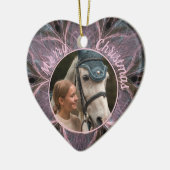 Pet Foto Modern Aangepast Keramisch Ornament (Links)