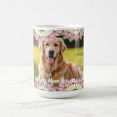 Pet foto omgeven in bloemen koffiemok (Center)