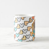 Pet foto op de harten koffiemok (Center)