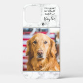 Pet Foto Stijlvol Marble Modern Quote Dog Cat Case-Mate iPhone Case (Achterkant)