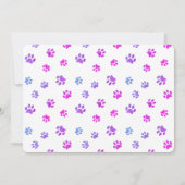 Pet foto van Paarse blauwe verf Kaart (Achterkant)