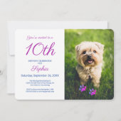 Pet foto van Paarse blauwe verf Kaart (Voorkant)