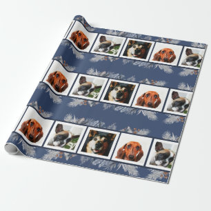 Pet Foto Waterverf Winter Thema Cadeaupapier