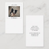 Pet-fotografie Visitekaartje (Voorkant / Achterkant)