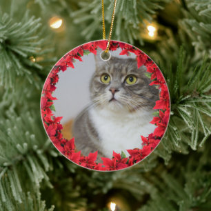 Pet-fotokerstfeest Keramisch Ornament