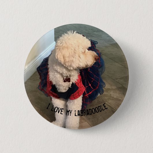 Pet Foto's en offertes aanpassen Ronde Button 5,7 Cm (Voorkant)