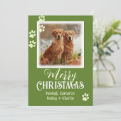 Pet-foto's schilderen Drukt vrolijk kerstKaarten a Kaart (Staand voorkant)