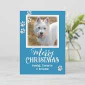 Pet-foto's schilderen Drukt vrolijk kerstKaarten a Kaart (Staand voorkant)