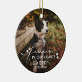 Pet-foto's verven voor altijd in ons hart keramisch ornament (Rechts)
