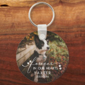 Pet-foto's verven voor altijd in ons hart sleutelhanger (Voorkant)