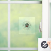 Pet Friendly Label met hartpoot Raamsticker (Huis)