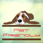 Pet Friendly Raamsticker (Vel 3)