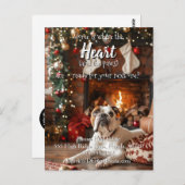 Pet-Friendly Real Estate Christmas dog  Briefkaart (Voorkant / Achterkant)