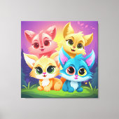 pet friends canvas afdruk (Voorkant)