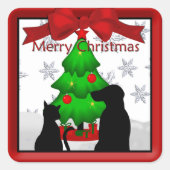 Pet Friends Kerst sticker (Voorkant)