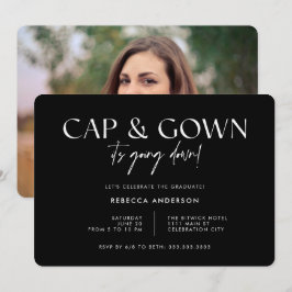 Pet gaat het zwarte moderne Afstuderen omlaag Kaart