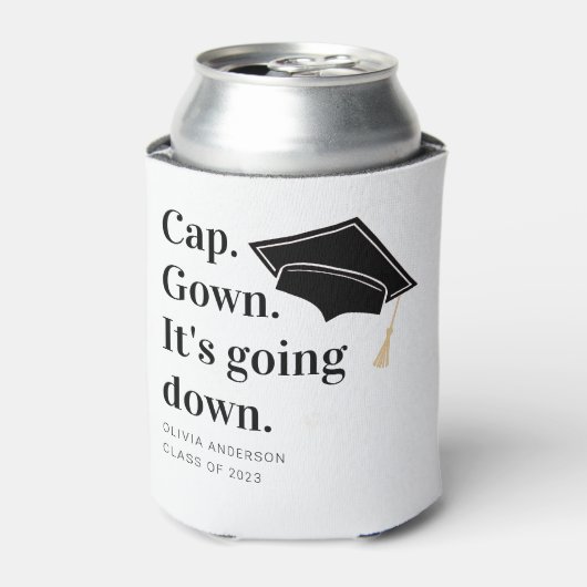 Pet gaat naar beneden. blikjeskoeler (Blikje Voorkant)