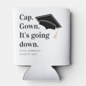 Pet gaat naar beneden. blikjeskoeler (Achterkant)