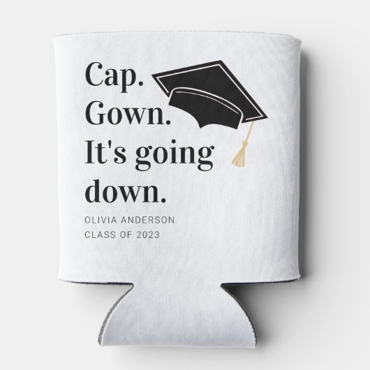 Pet gaat naar beneden. blikjeskoeler (Achterkant)